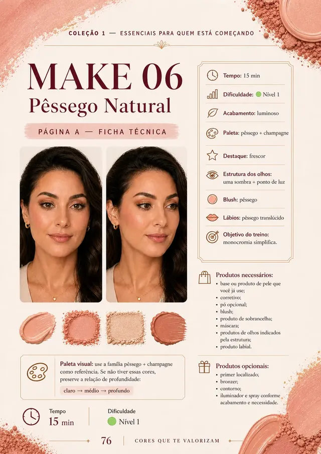 Página do guia: Make 06 Pêssego Natural