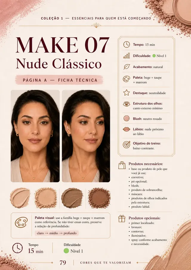 Página do guia: Make 07 Nude Clássico