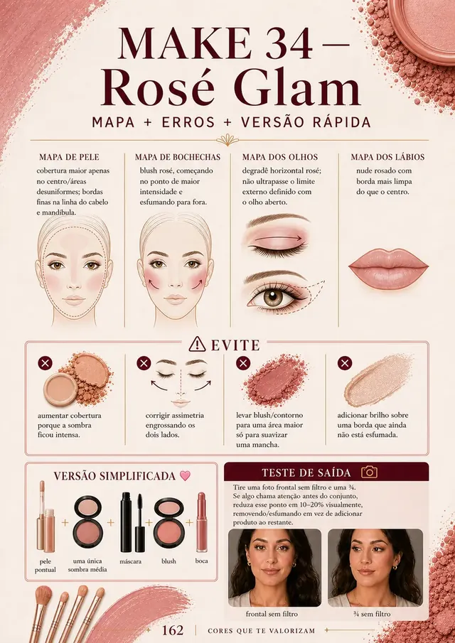 Página do guia: Make 34 Rosé Glam